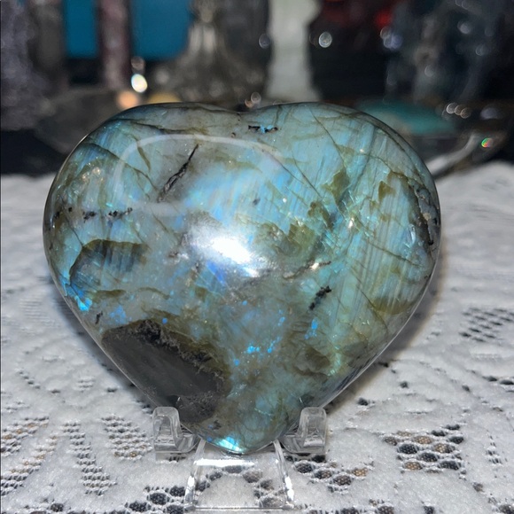 Labradorite heart - Picture 6 of 8